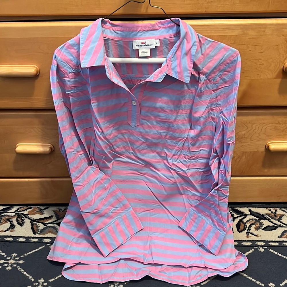 Vineyard Vines striped 3/4 tunic